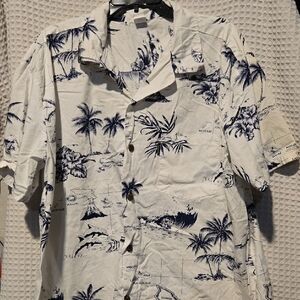 Men's Island Print Casual Shirt